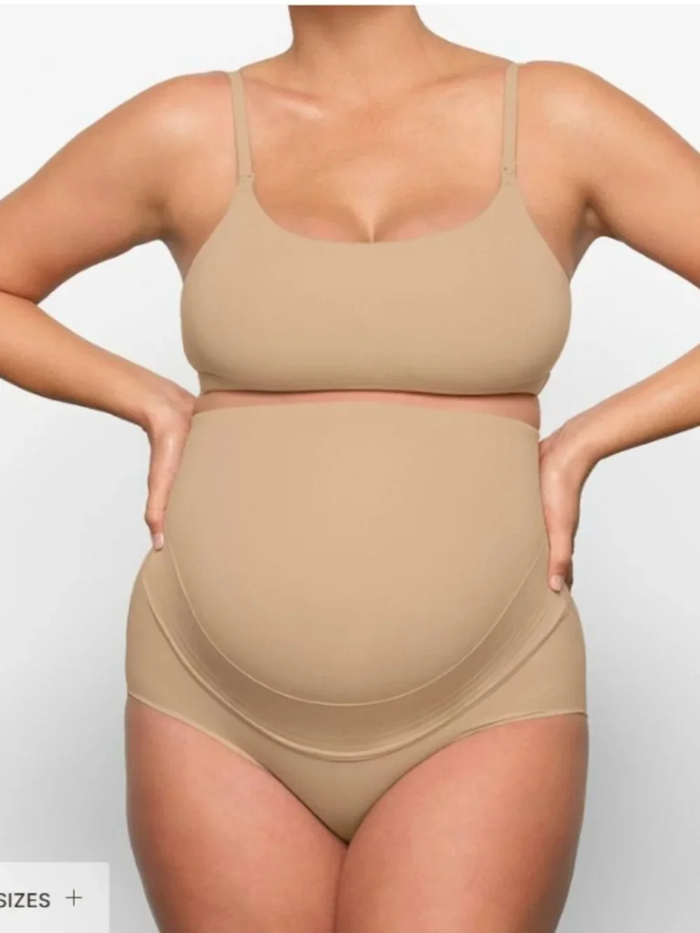 NEW SKIMS Fits Everybody Maternity Pumping Scoop Bra Clay Small Nursing NWT - Picture 2 of 4